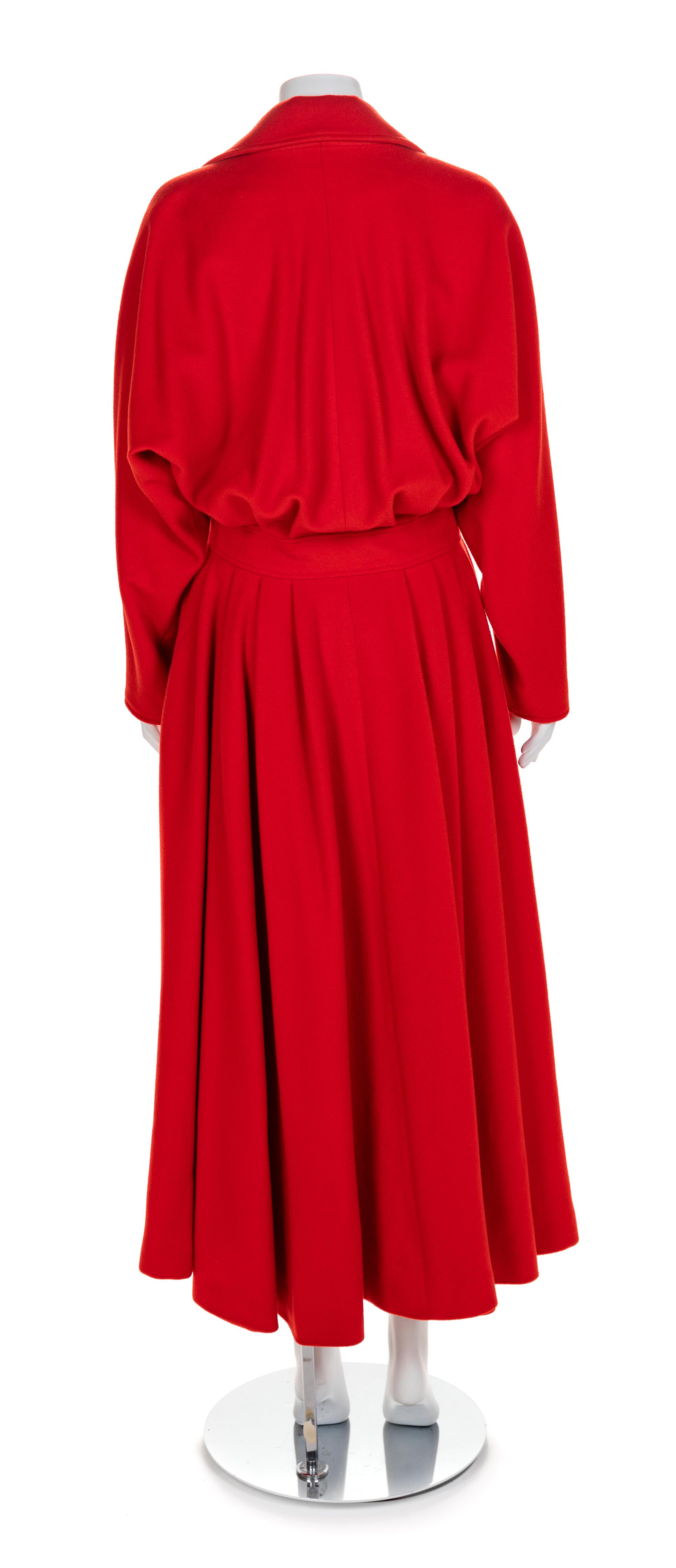 Karl Lagerfeld Wool Cashmere Coat, 1980-90s