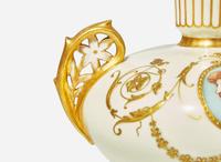 A Wedgwood "Victoria" Pattern Bone China Vase, UK, circa 1885