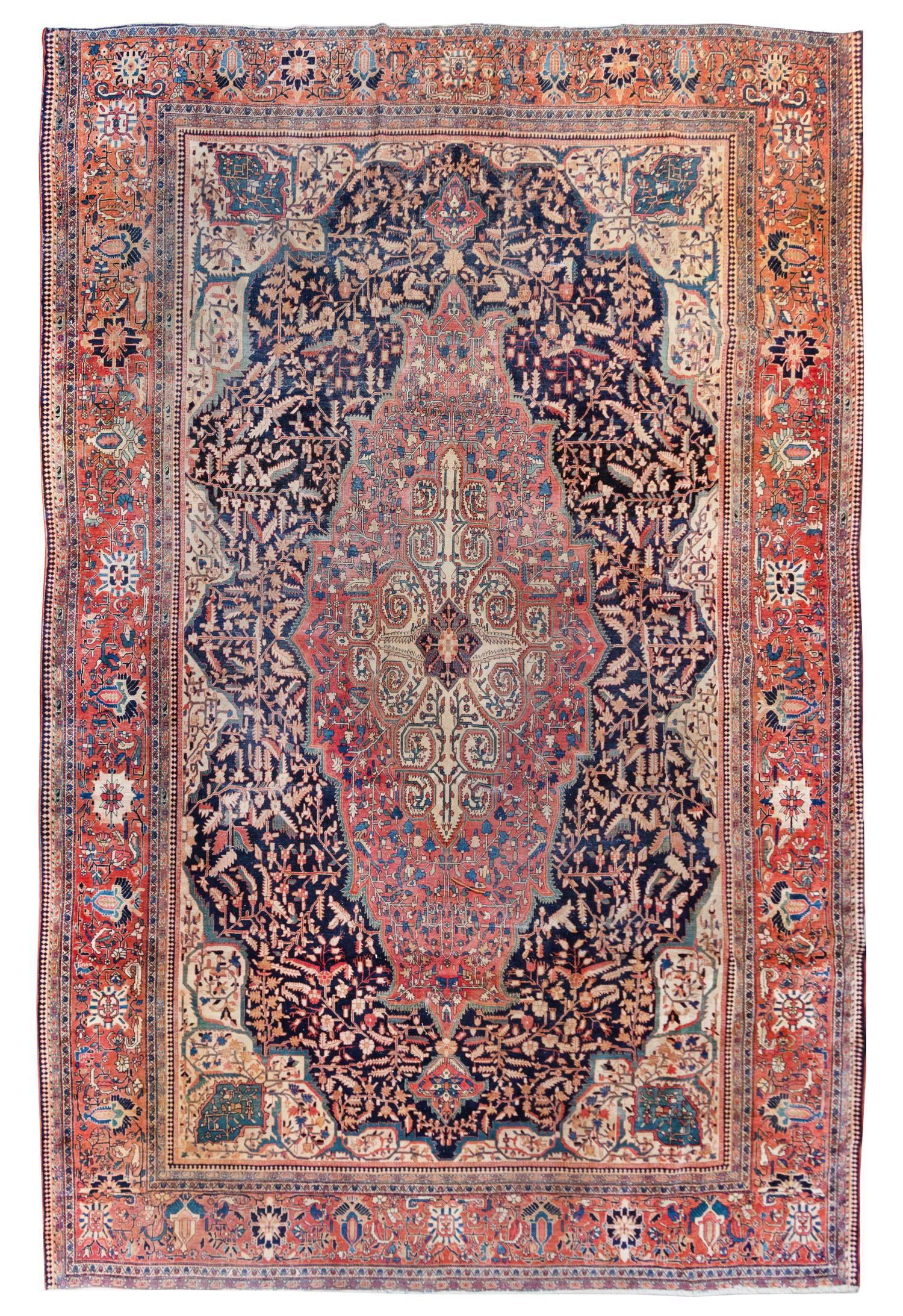 A Lavar Kerman Wool Rug