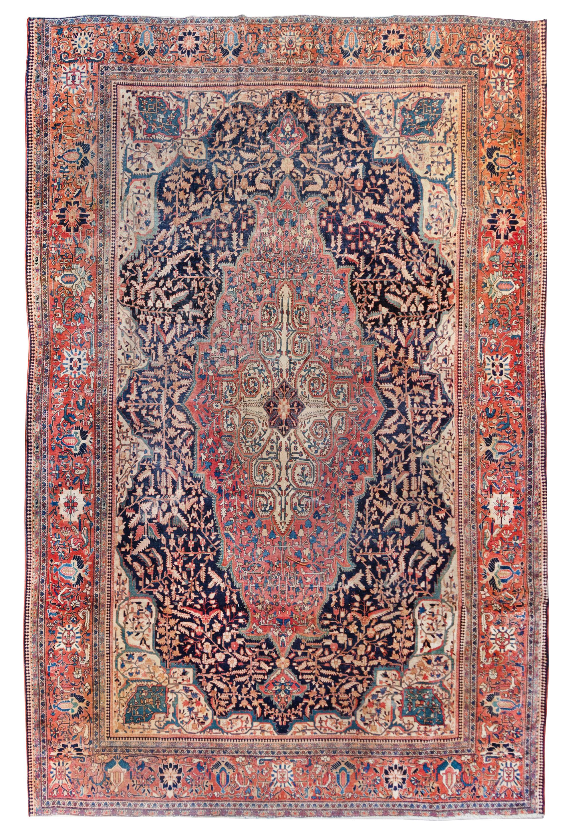 A Lavar Kerman Wool Rug
