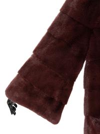 Ralph Rucci Wine-Dyed Mink Fur Coat