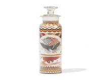 A Sand Art Bottle, Andrew Clemens (1857-1894) McGregor, Iowa, Dated "1889"