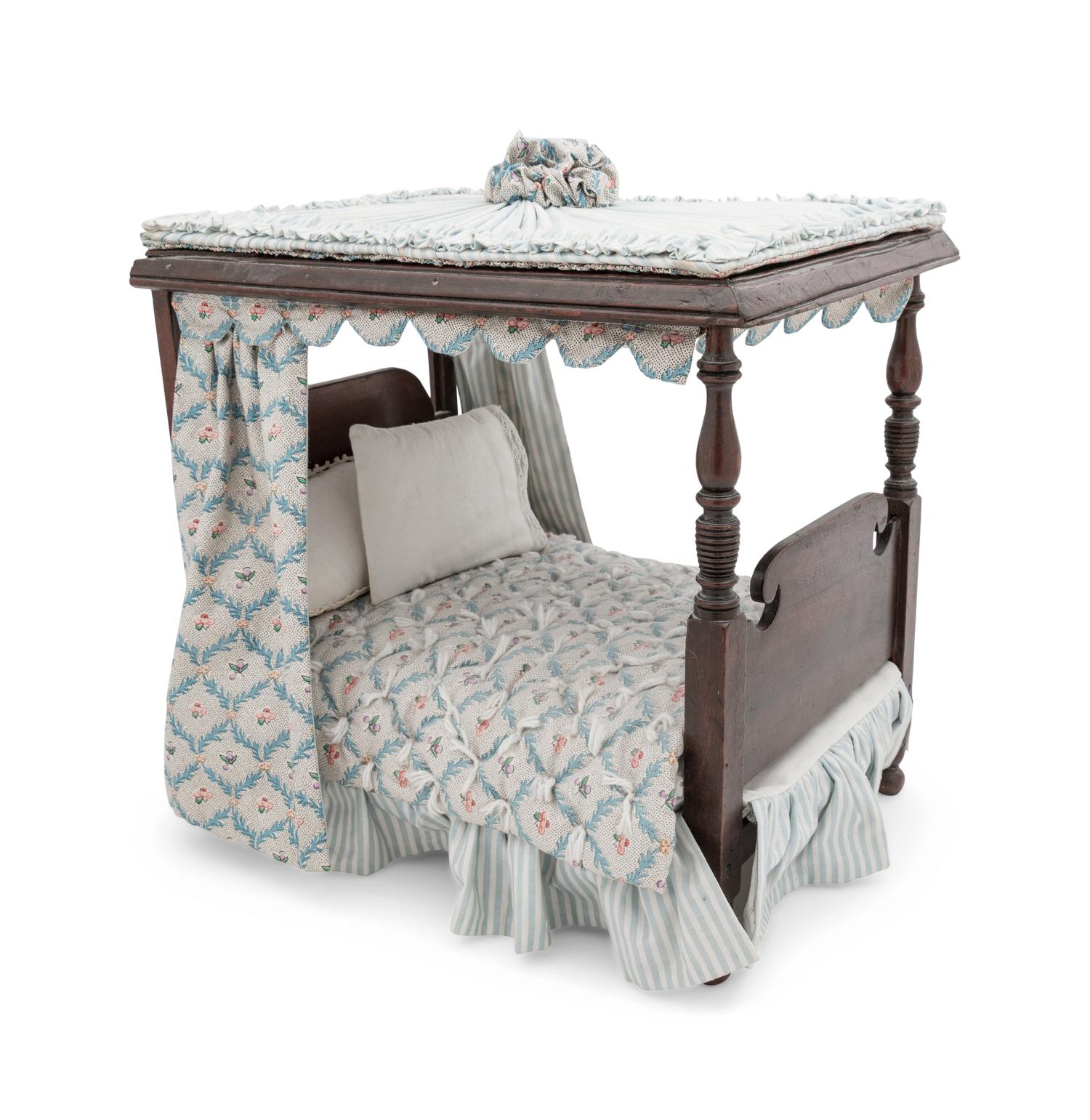 An English Diminutive Mahogany Bed
