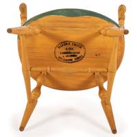 A Pair of Chromium Yellow Windsor Chairs by David T. Smith