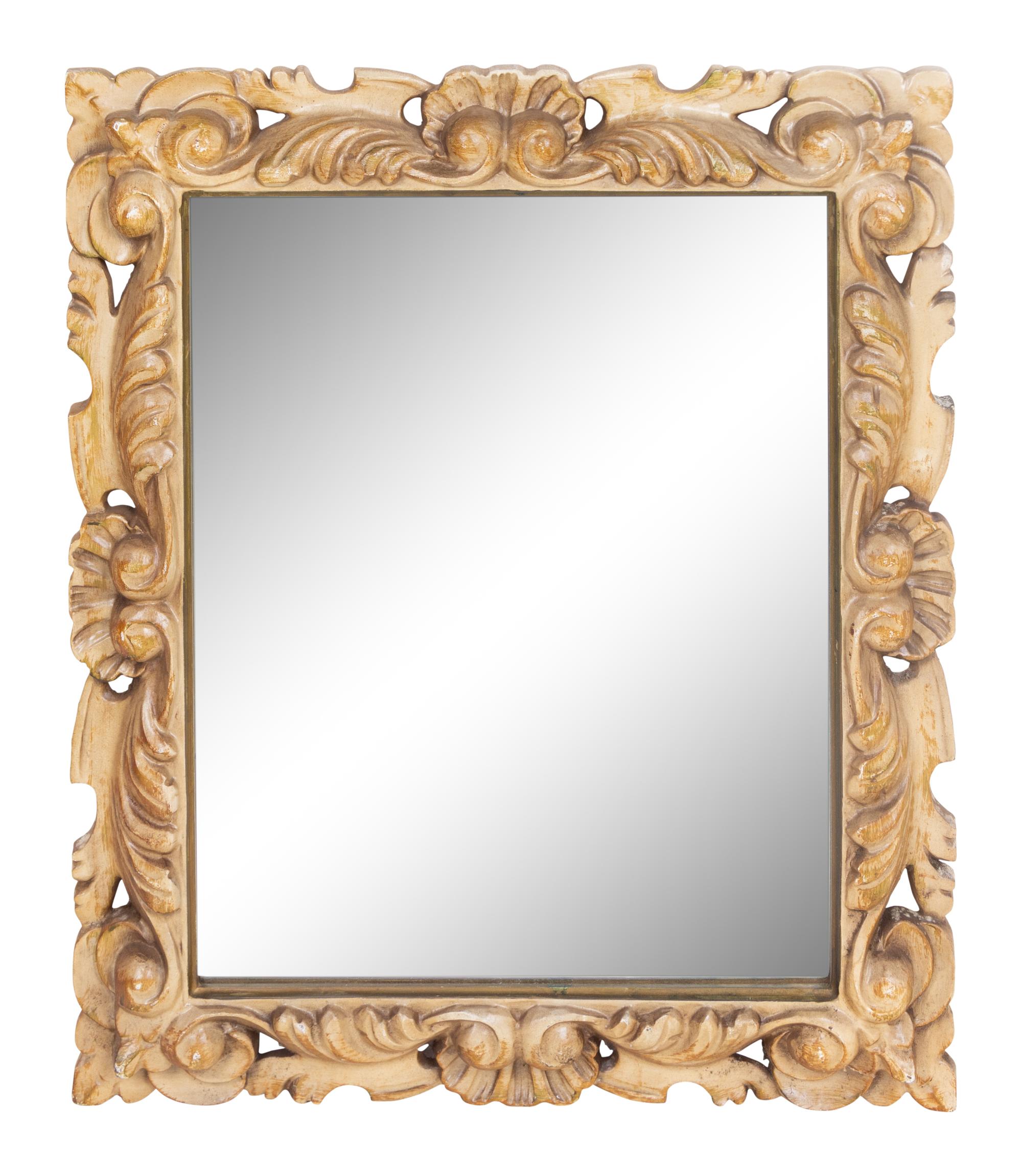 A Carved Wood Mirror