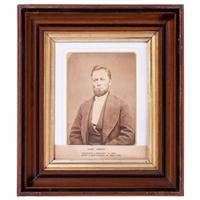 [EARLY PHOTOGRAPHY - PORTRAITURE]. A group of 11 framed portraits featuring male and female subjects highlighted by full plate tintype by Jacobs of New Orleans, including: