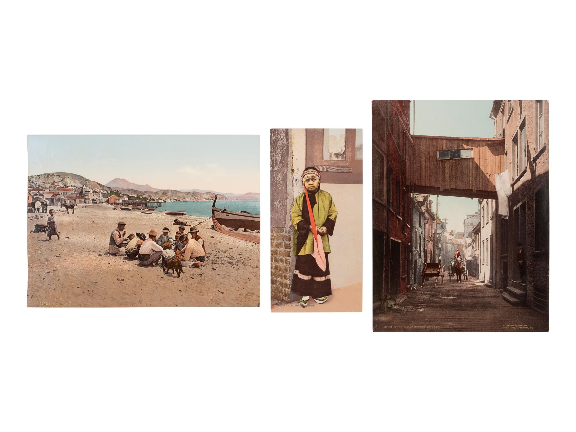 [JACKSON, William Henry, photographer]. Photochrom prints incl. US and Cuban scenes. 1900-1904.