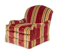 A Pair of Velvet Upholstered Armchairs