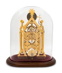 A Late Regency Brass Skeleton Clock