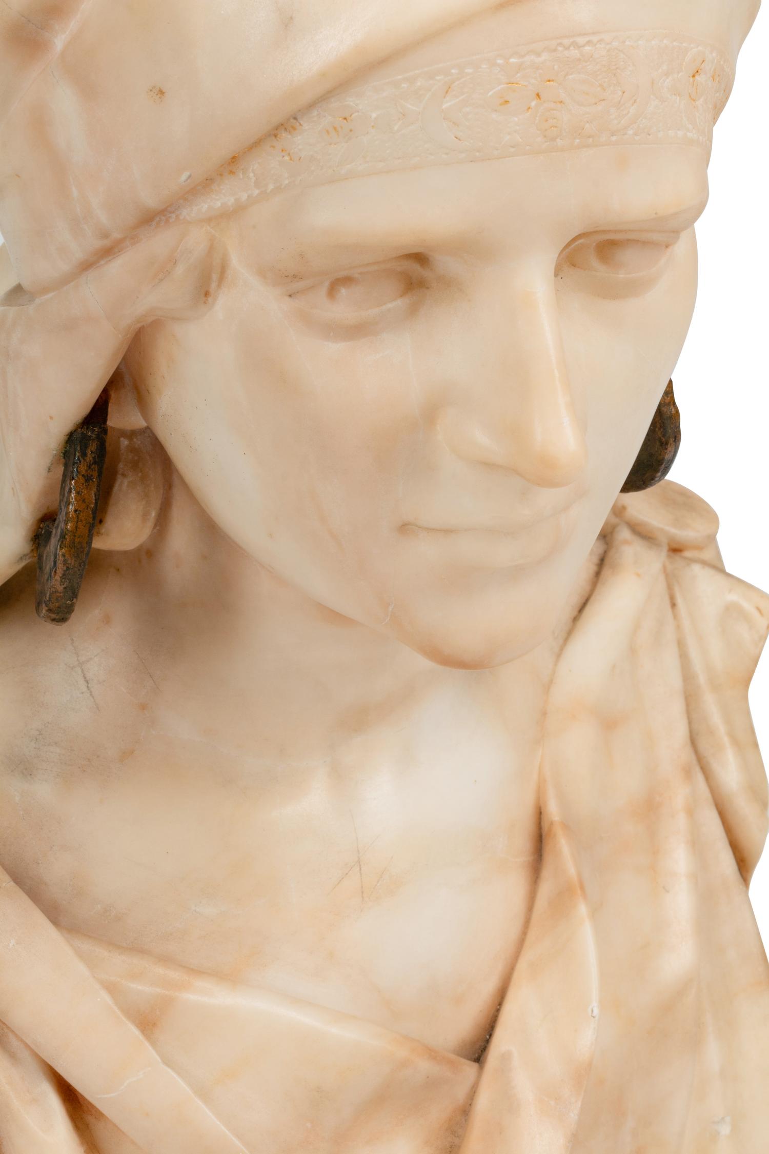 An Italian Alabaster Bust