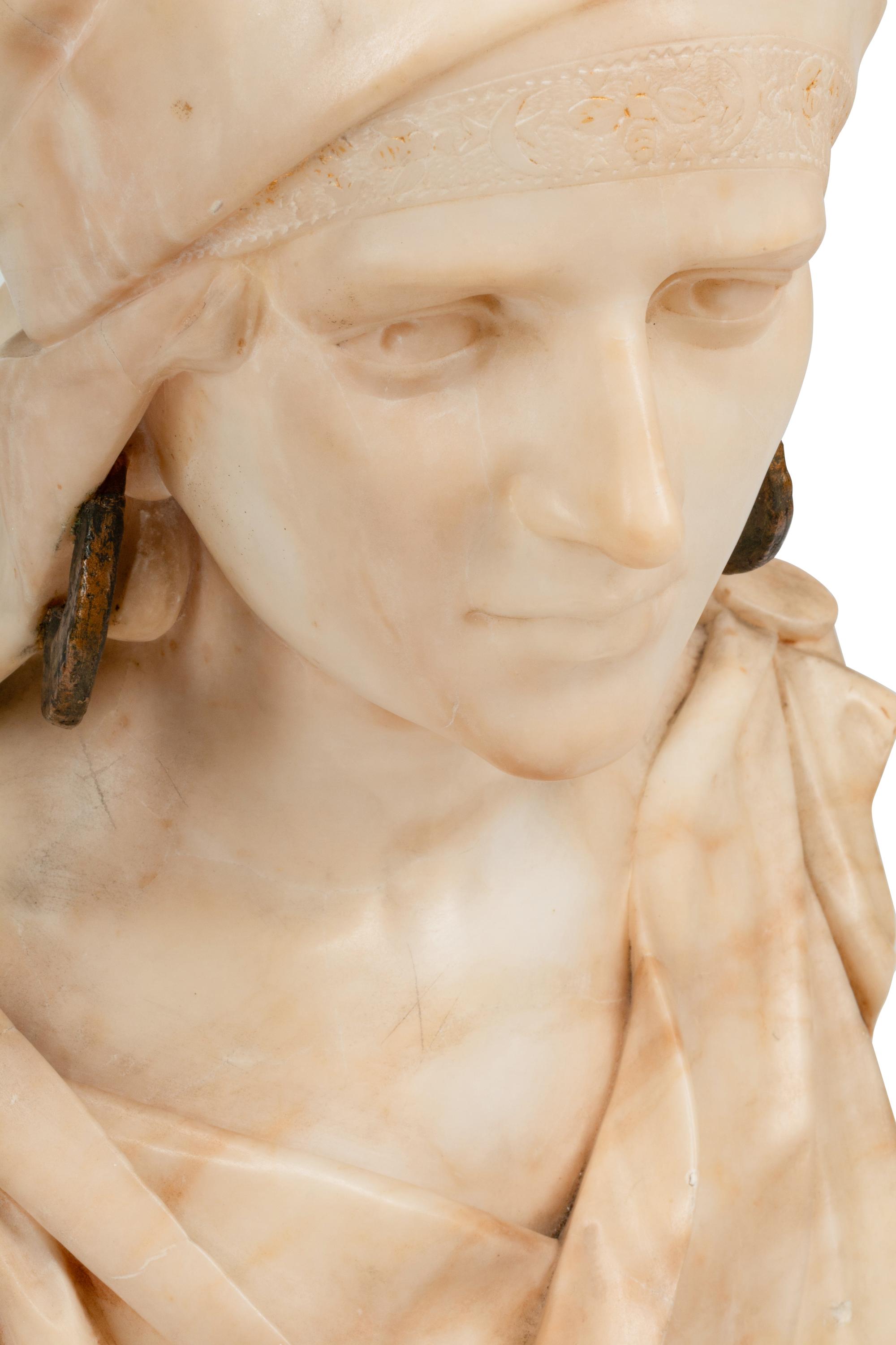 An Italian Alabaster Bust