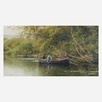 Emilio Sanchez-Perrier (Spanish, 1855–1907) La Rivière, Environs de Santiponce