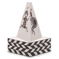 Pottery Pyramid, with Mimbres Elements