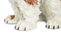 A Dresden Porcelain Bolognese Hound — CIRCA 1900