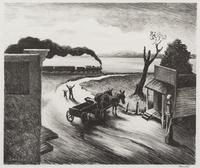 Thomas Hart Benton, (American, 1889-1975), Edge of Town, 1938