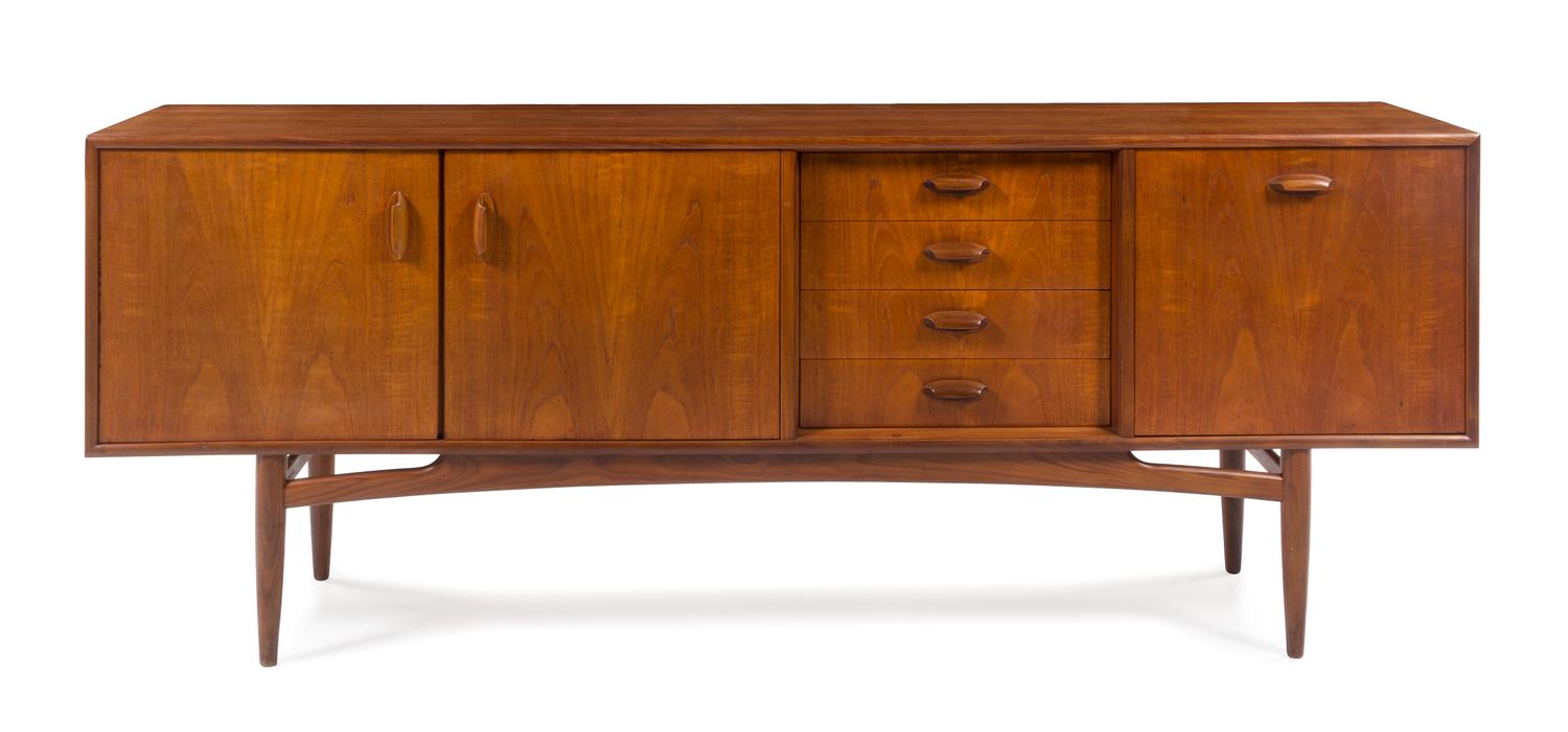 Scandinavian Design, c.1960, sideboard, with 3 doors and 4 drawers