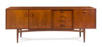 Scandinavian Design, c.1960, sideboard, with 3 doors and 4 drawers