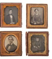 [EARLY PHOTOGRAPHY]. A collection of 22 sixth plate daguerreotype portraits of young adults and teenagers, including: