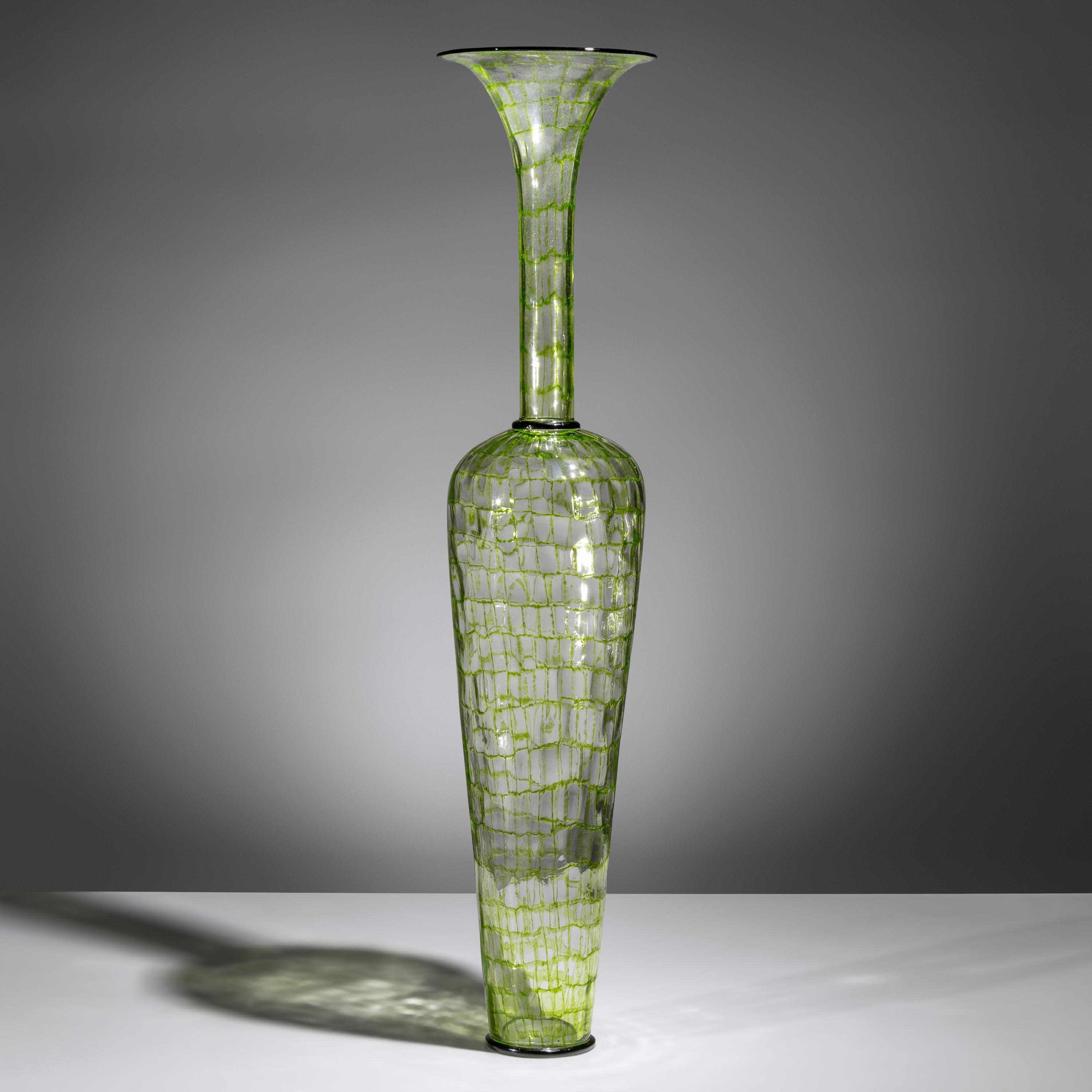 Dante Marioni (American, b. 1964) — Green Mosaic Vase