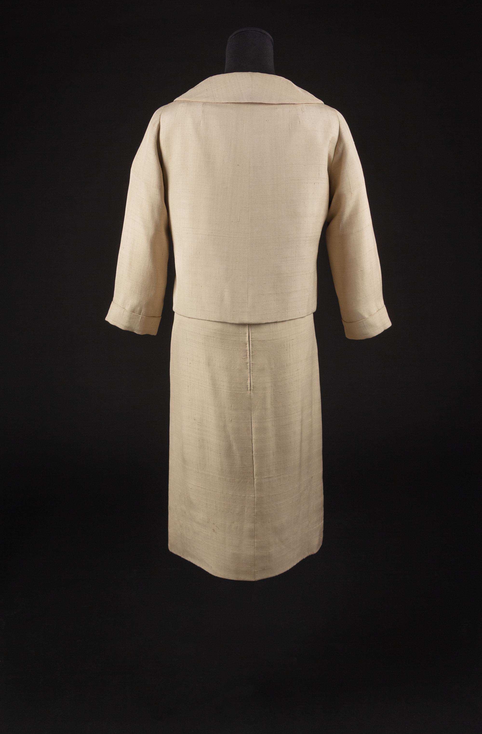 Christian Dior by Yves Saint Laurent Haute Couture Ensemble, Spring/Summer 1958 — Worn by Dame Olivia de Havilland