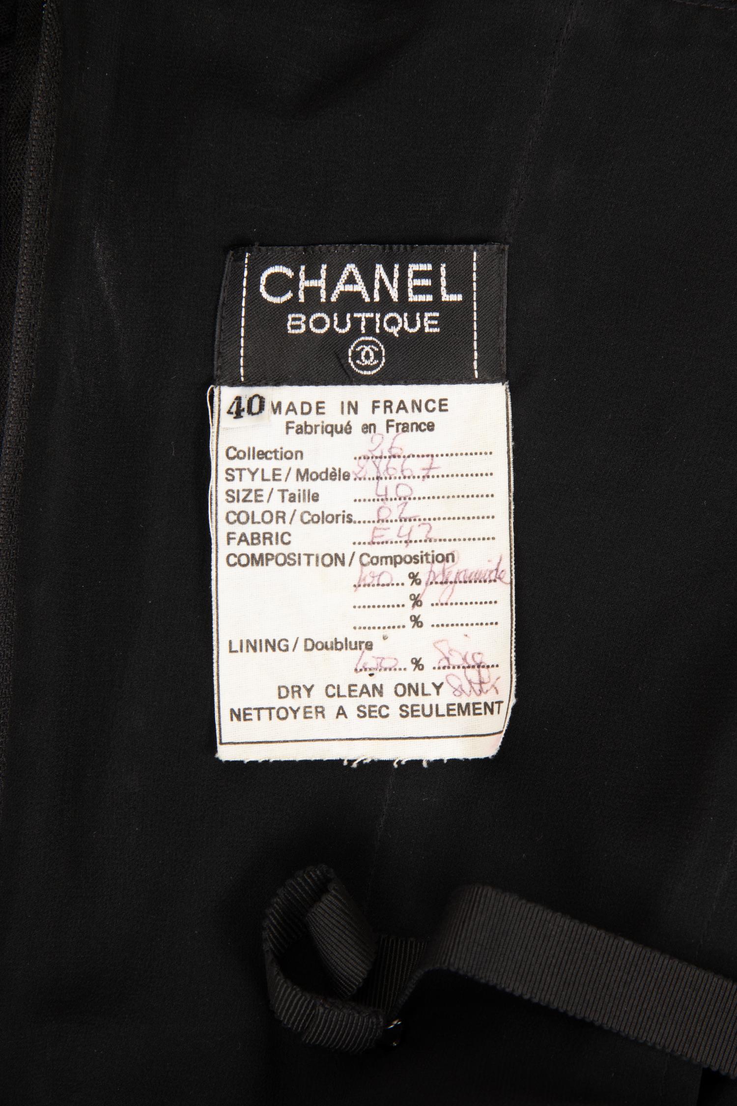 Chanel Net Strapless Dress, Fall 1991