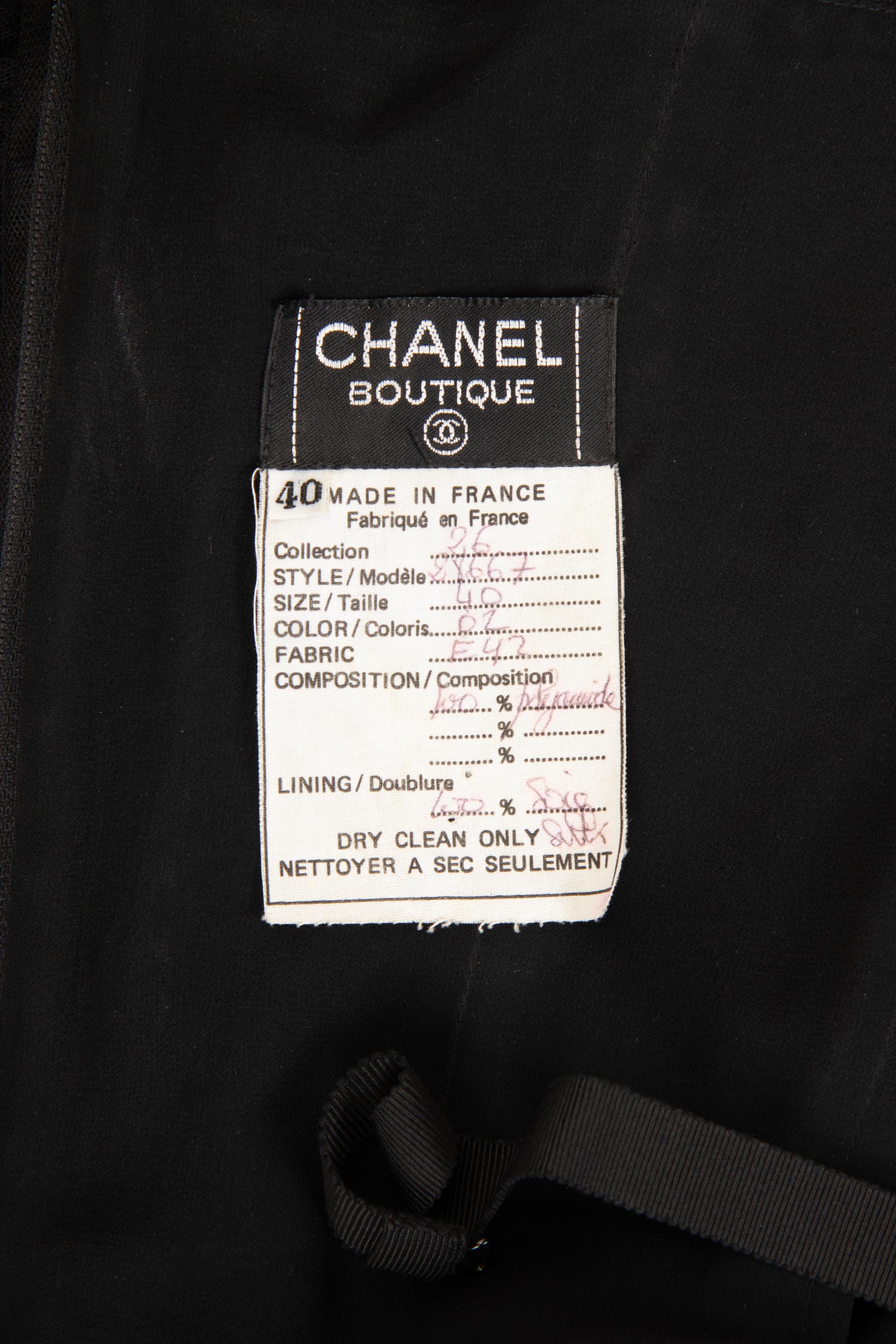 Chanel Net Strapless Dress, Fall 1991