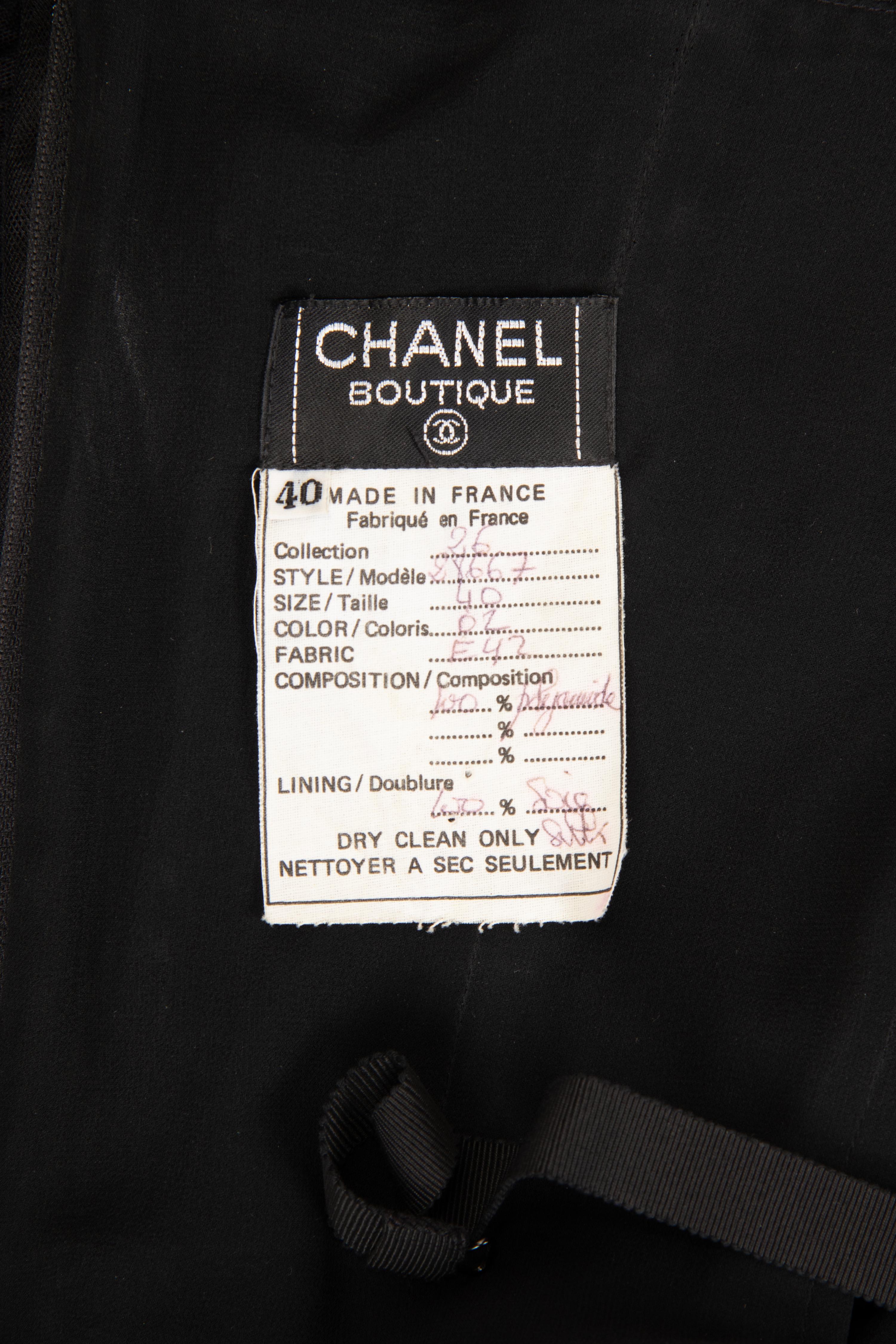 Chanel Net Strapless Dress, Fall 1991