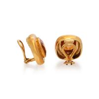 TIFFANY & CO., PALOMA PICASSO, YELLOW GOLD AND CITRINE EARRINGS