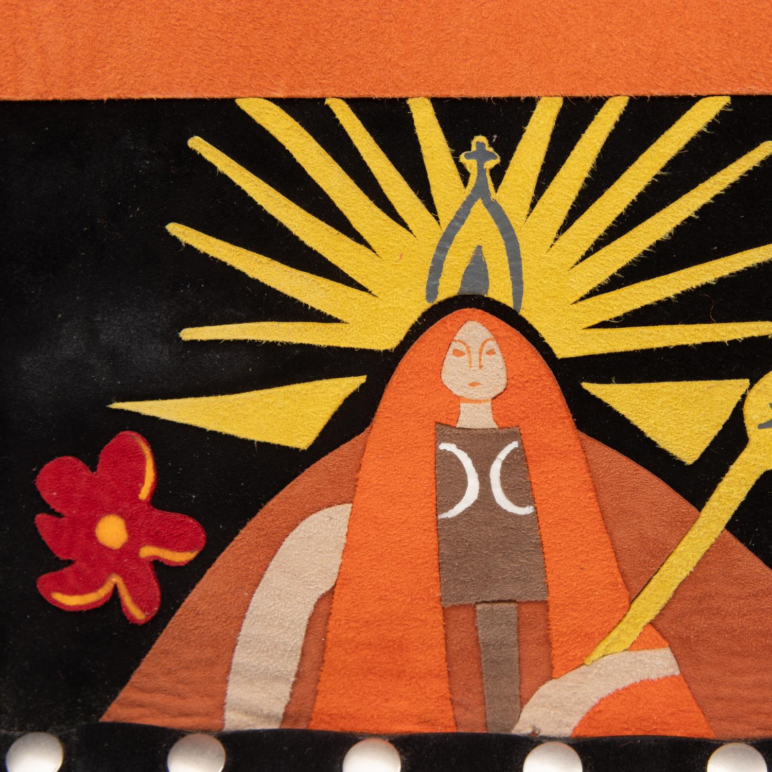 CHRISTIAN DIOR, 'LA TERRE' LARGE SUEDE BOOK TOTE