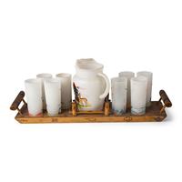 Acee Blue Eagle (Muscogee-Pawnee, 1907-1959) — " Famous Oklahoma Indians " Beverage Set