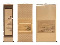 Three Japanese Kakejiku Paintings