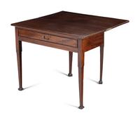 A George III Style Mahogany Drop-Leaf Gate-Leg Pier Table