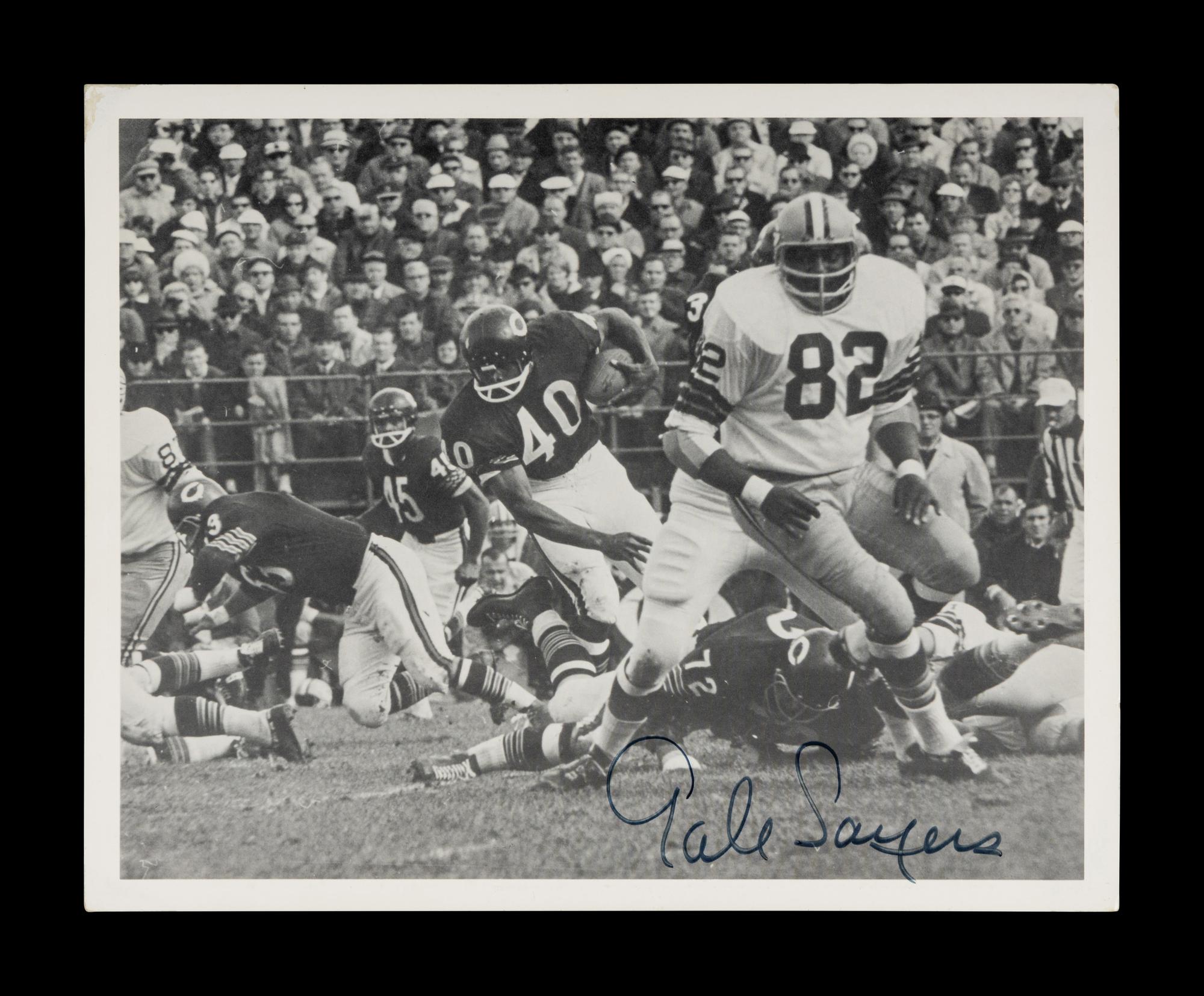 A Large Group of Chicago Bears Signed Autograph Items Including Walter Payton, Gale Sayers and Jim McMahon