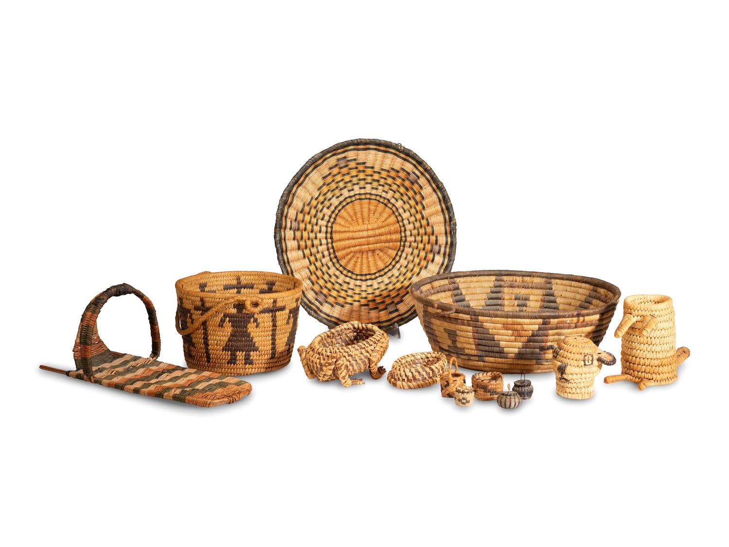 Assortment of Southwestern and Southeastern Baskets