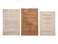 [CIVIL WAR] -- [DAVIS, Jefferson (1808-1889)]. A Virginia Electoral Ticket for Confederate presidency with 3 pamphlets related to Davis, comprising: