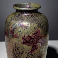 Superb iridescent marine vase