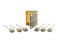 A Russian Enamel Set