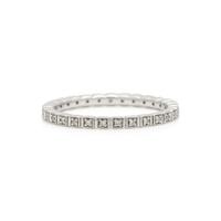 ANNA SHEFFIELD, WHITE GOLD AND DIAMOND 'WHEAT' BAND RING