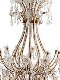 An Italian Beaded Twelve-Light Chandelier