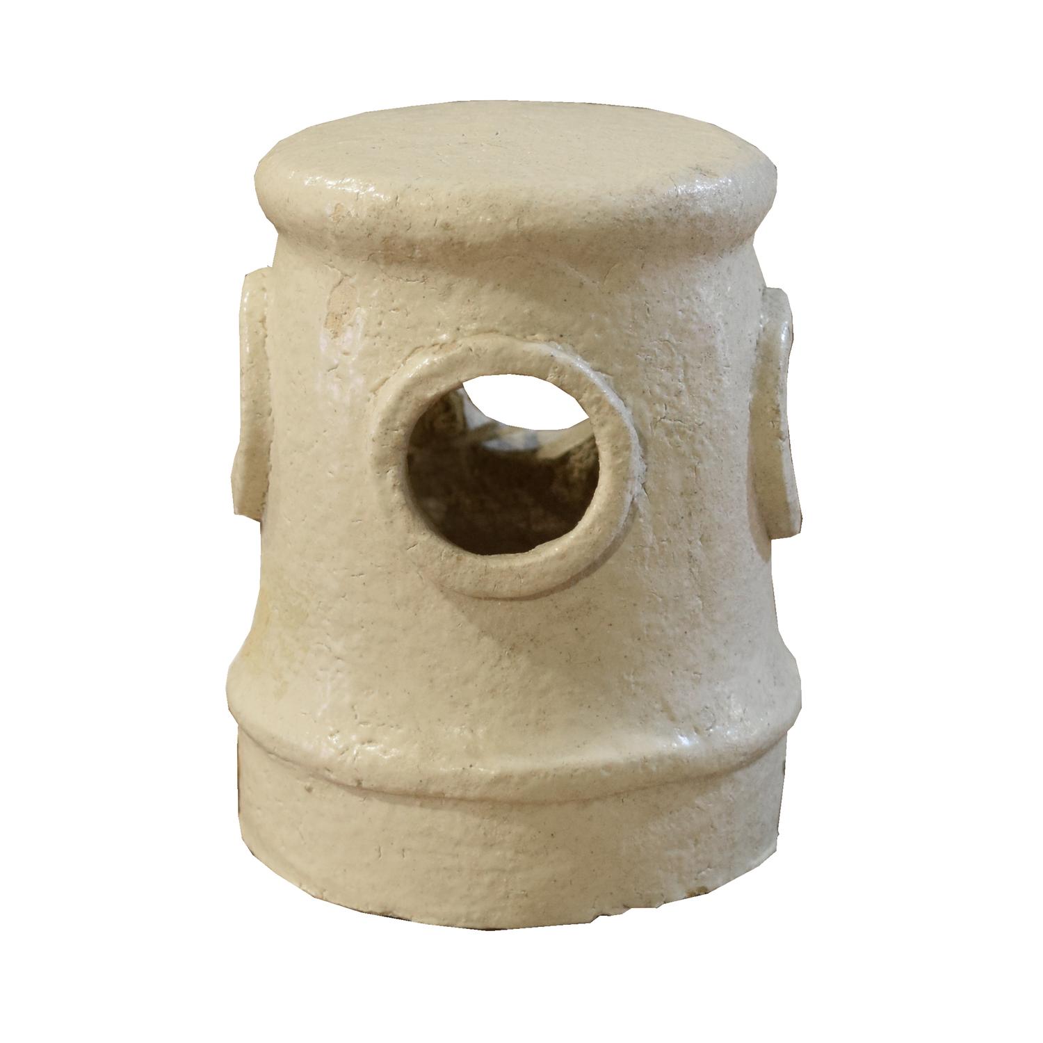 A Northwestern Terracotta Tile Company Salesmen's Sample Chimney Cover 3.25" W x 3.25" D x 4.25" H — United States, Circa 1900