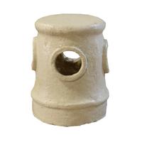 A Northwestern Terracotta Tile Company Salesmen's Sample Chimney Cover 3.25" W x 3.25" D x 4.25" H — United States, Circa 1900