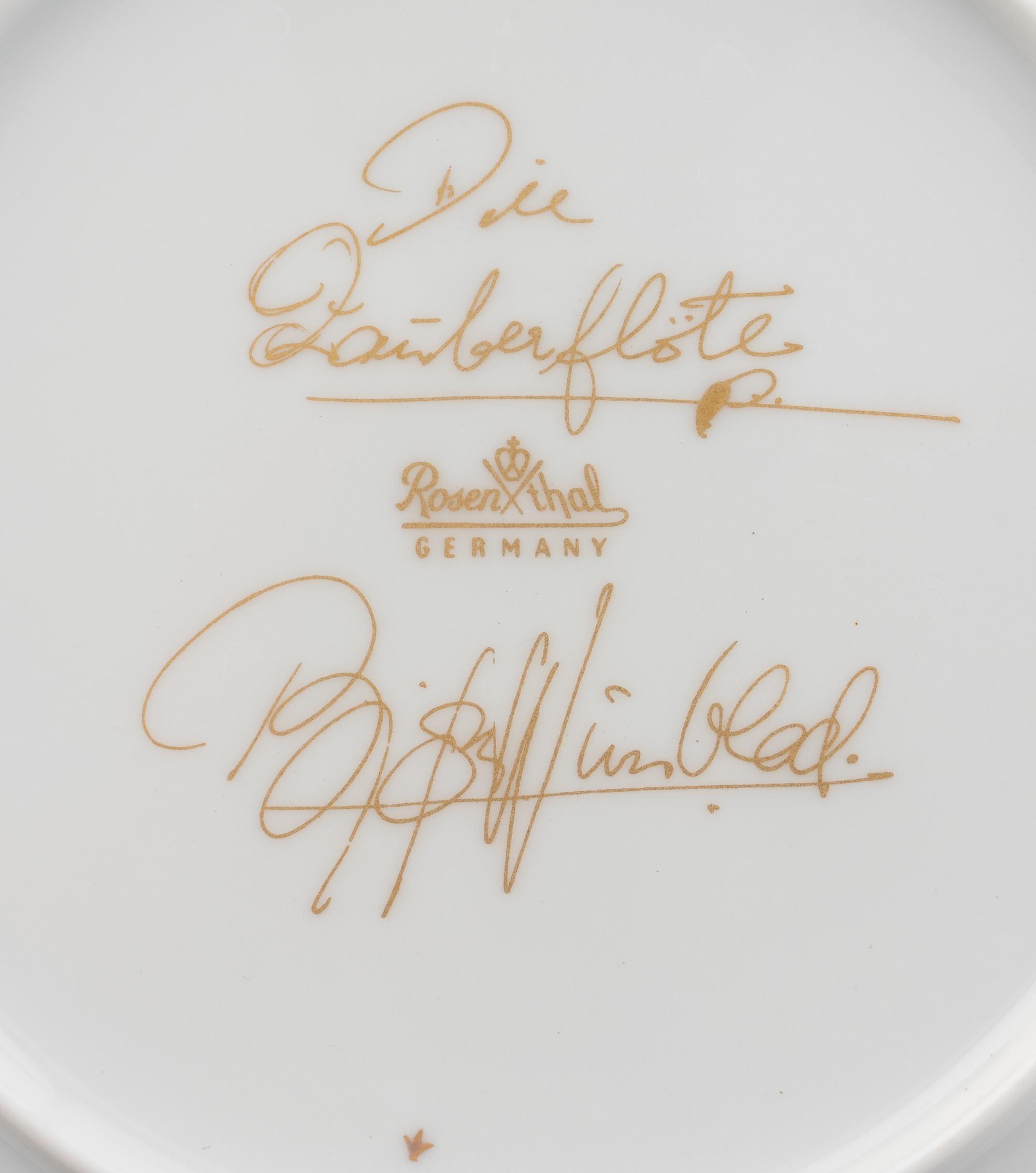 A Rosenthal Magic Flute Porcelain Dessert Service