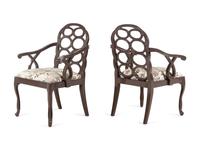 A Pair of "Loop" Armchairs in the Style of Frances Elkins