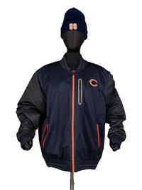 Mike Ditka's Personally Owned and Worn Chicago Bears Jacket and Knit Hat