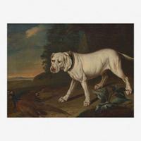 Attributed to Carl Wilhelm de Hamilton (Flemish, 1668–1754) White Dog and Pheasants in a Landscape