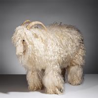 Style of Claude Lalanne 20th Century — Two Mountain Goat-Form Foot Stools