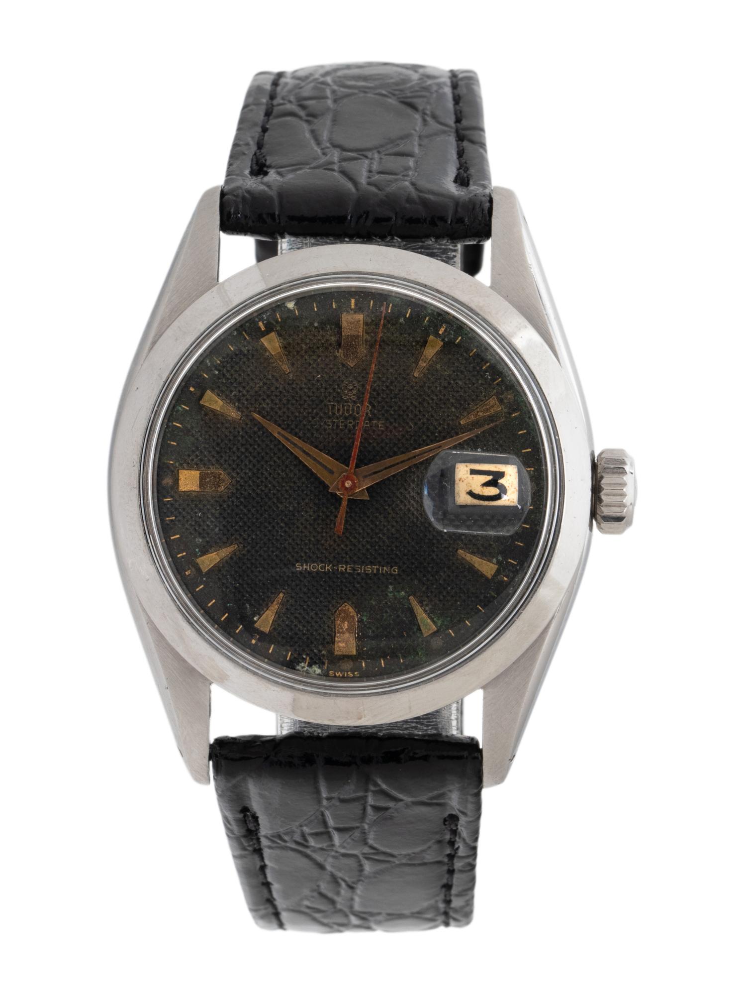 TUDOR, REF. 7939 STAINLESS STEEL 'OYSTERDATE' HONEYCOMB DIAL 'ROULETTE' WATCH