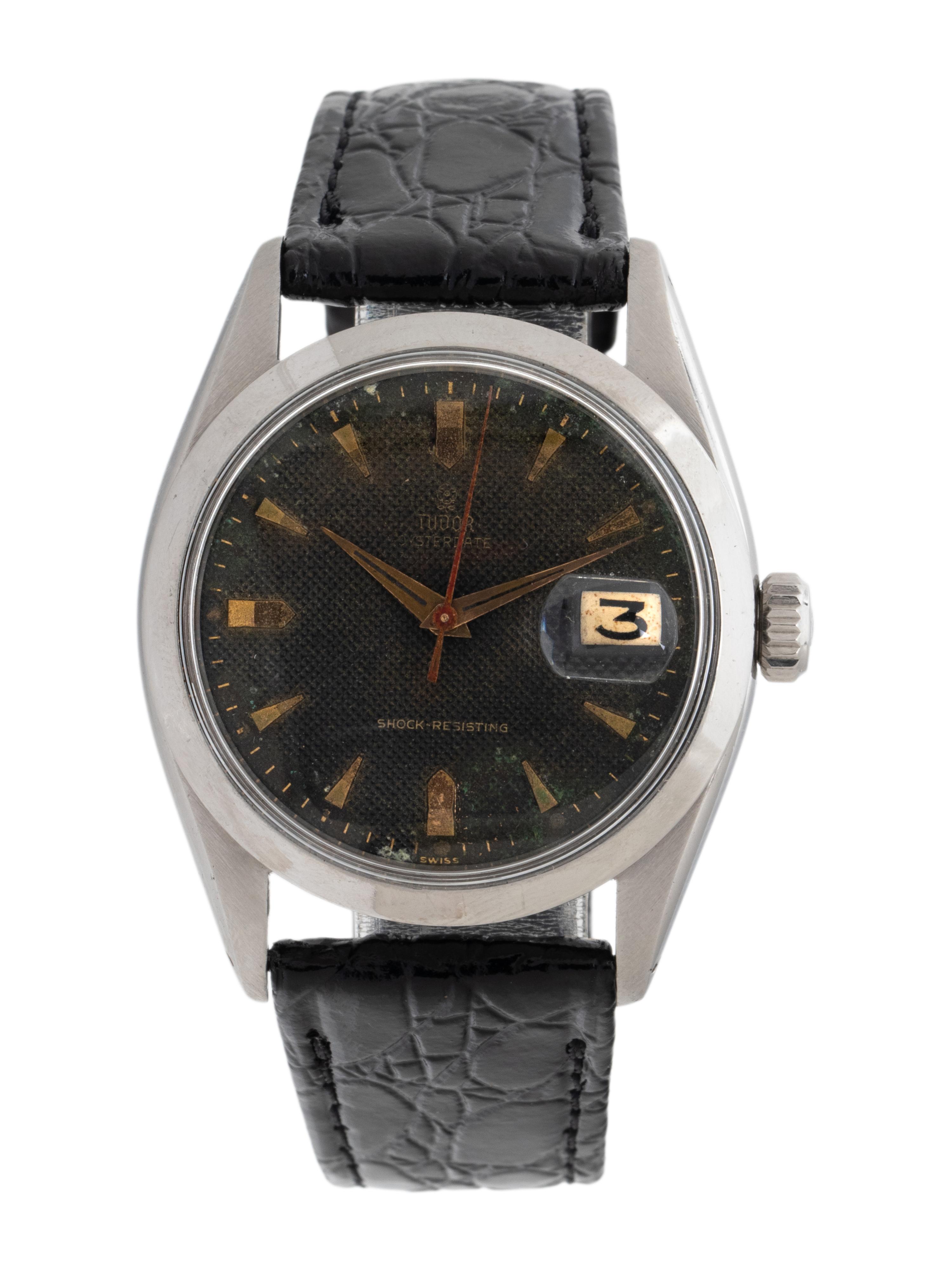 TUDOR, REF. 7939 STAINLESS STEEL 'OYSTERDATE' HONEYCOMB DIAL 'ROULETTE' WATCH