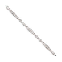 A Platinum and Diamond Bracelet,
