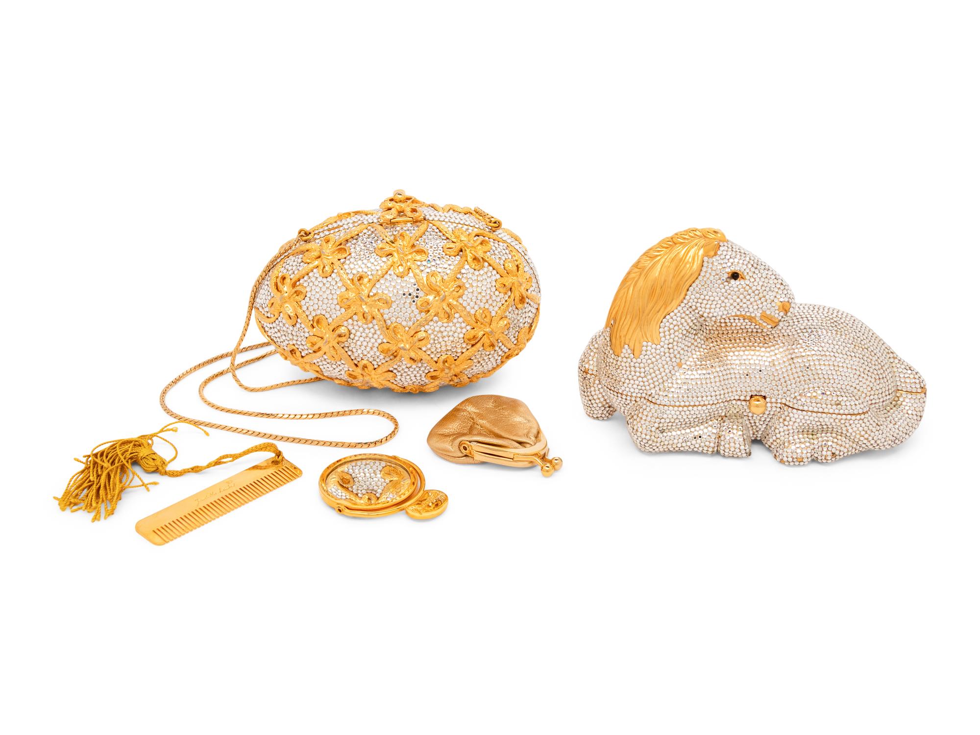 Judith Leiber, Egg and Horse Minaudières